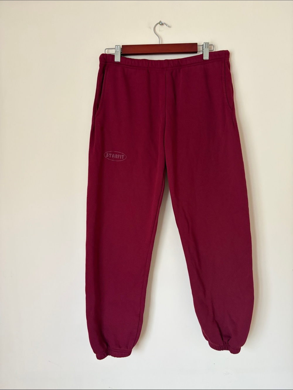 Starfit burgundy sweatpants